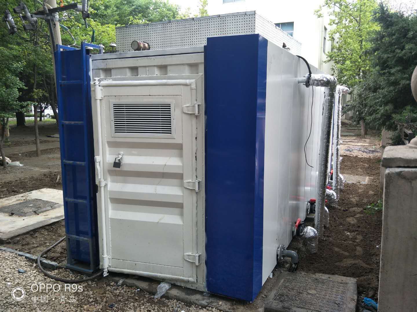 青島裝飾板一體化污水處理設備安裝完成(圖4)