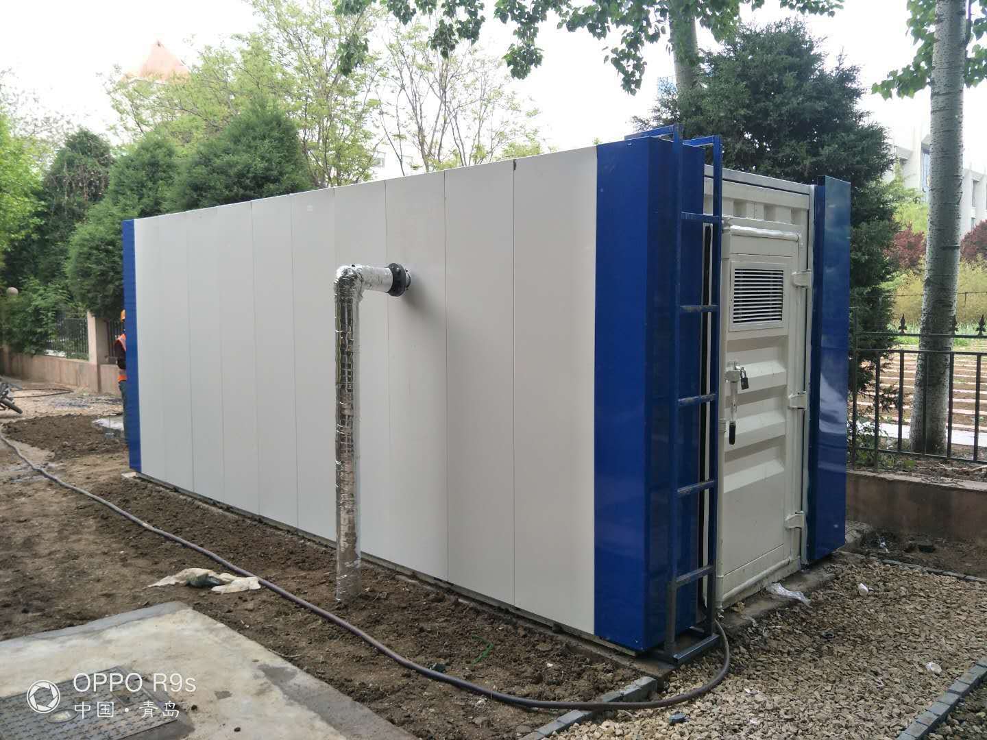 青島裝飾板一體化污水處理設備安裝完成(圖5)